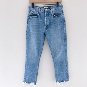 Agolde Blue Cropped Jeans